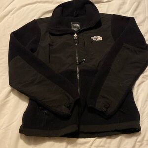 North Face Black Zip Up fleece small